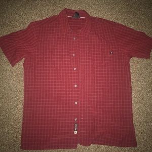 Red Button Up Men’s Large